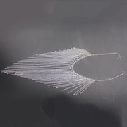 Aluminum Chain Tassel Face Mask Women